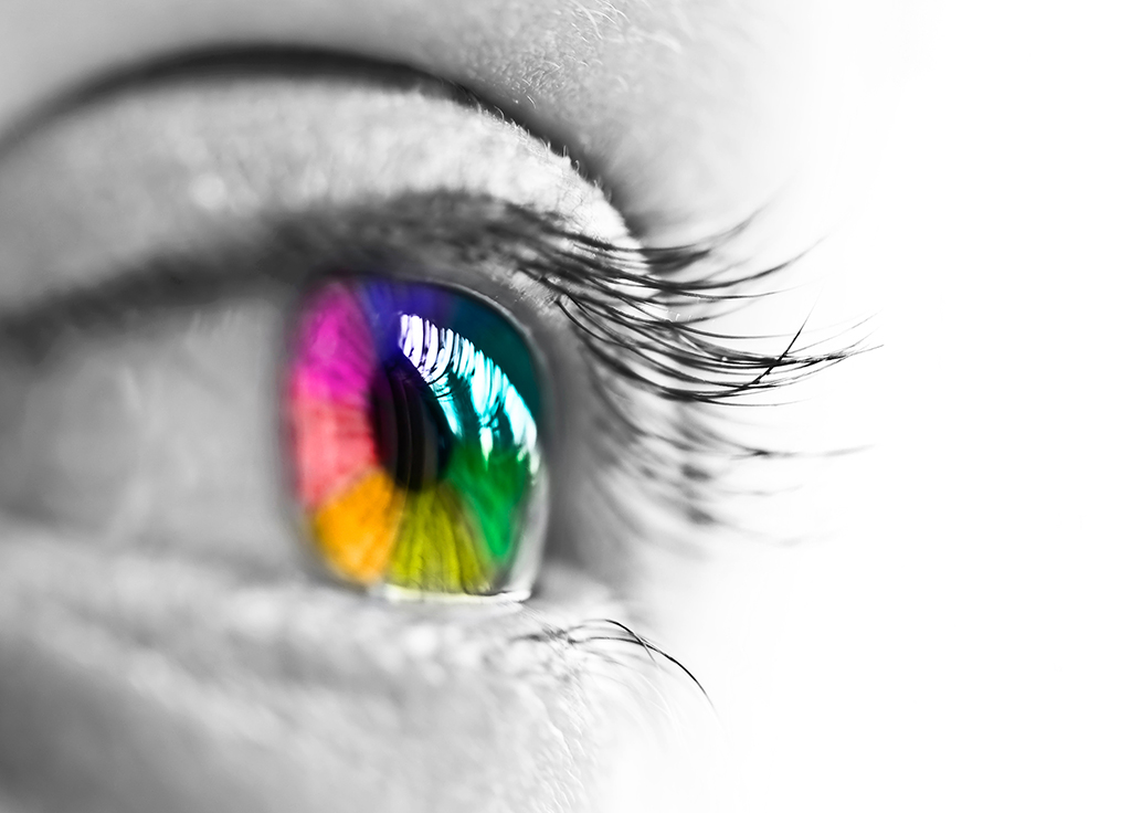 Farben Rainbow Auge
