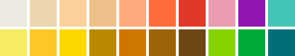 Farbtabelle Frühlingstyp